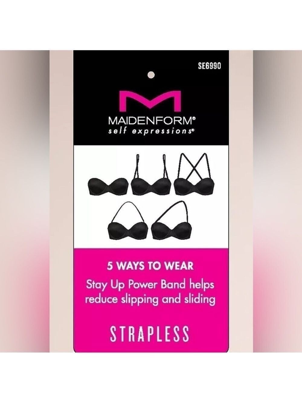 Maidenform Basically Sexy Full Coverage Strapless Convertible Bra size 38D - Picture 7 of 13